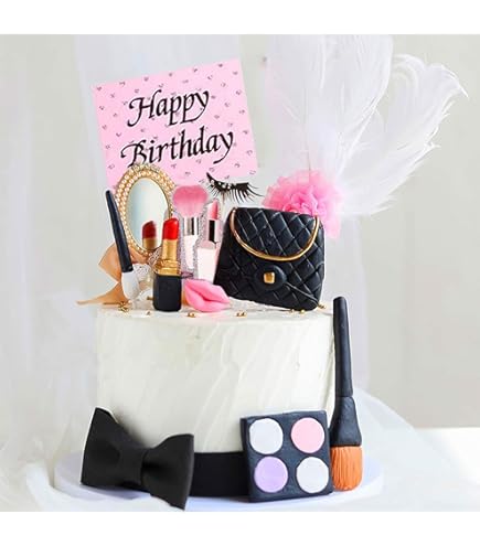 16 Inserti Per Torte - 14 Cosmetici E 2 Principesse, Per Decorazione Torte Ragazze, Feste E Compleanni - Foto 3