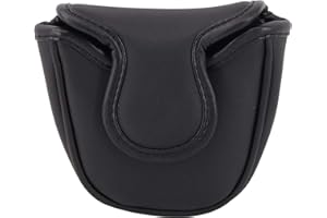 Big Teeth Couvre-tête de Golf carré magnétique en Cuir PU pour Putter Noir