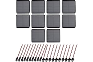 GTIWUNG 10 sztuk 2 V 50 x 50 mm mikro-mini ogniwa panelowe kolektor słoneczny do energii słonecznej, majsterkowania, projektów naukowych - zabawka, ładowarka do akumulatora