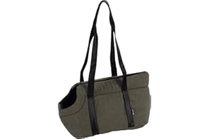 Sac de Transport Chat – Chien – Flamingo Alessia Vert – 46×23×25 cm – Polyester côtelé + Mousse – Ouverture Dessus – Coussin Amovible – Sangle sécurité – Poche