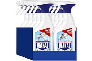 Viakal Limescale Remover Spray, Classic, Cleaning Products, Bathroom Cleaner Spray, 5 Litre (500 ml x 10), Toilet Cleaner Limescale Remover