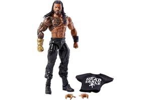 MATTEL WWE Roman Reigns Top Picks Elite Collection Figura de acción con camisa de entrada, regalo coleccionable de 6 pulgadas para fanáticos de la WWE a partir de 8 años, Wave 1