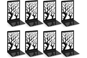 Anhow 4 para Metalowa Podpórka na Książki - Czarny