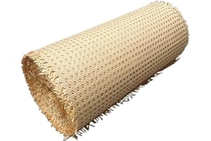 ODAROS Rattan Rotolo Paglia di Vienna per Sedie Sgabelli,Sostituzione per Sedie Thonet Bistrot,Rotolo di Fettuccia in Rattan Naturale,Foglio di Tessitura di Canna Vimini Sedia per Riparazione Seduta Rattan (
