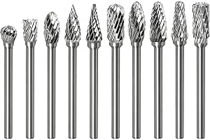 Zestaw frez z węglika wolframu z trzonem 1/8" do drewna i metalu