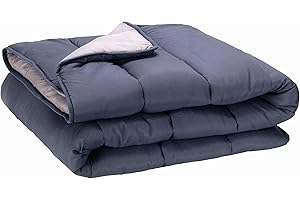 Pikolin Home - Edredón Reversible 300 gr - Relleno Nórdico Bicolor - para Cama 135 - Tacto Pluma, Cálido, Transpirable, Color Gris Claro/Gris Natural, 220 x 220 cm