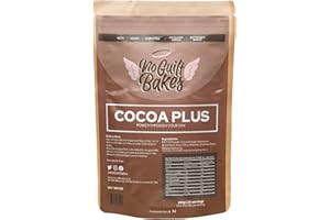 NO GUILT BAKES Cocoa Plus | MCT Infused Keto Hot Chocolate Mix | Perfect for Keto Drinks & Baking | Vegan & Dairy-Free | No Added Sugar | Low Carb & Diabetic Friendly | Boosted with MCT | 220g