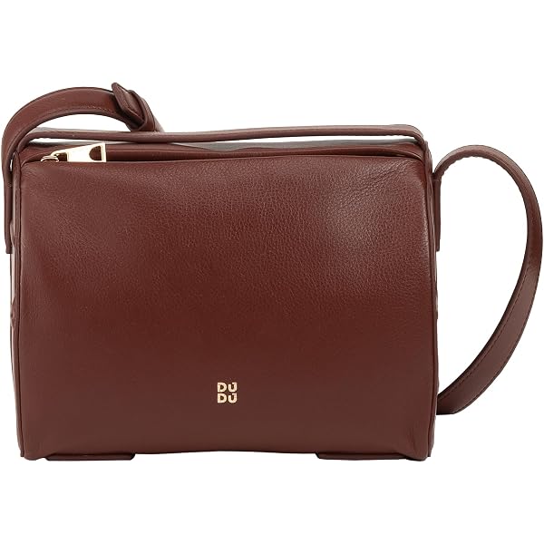 DUDU Borsa Piccola Donna in Morbida Pelle, Borsa a Spalla Imbottita, Borsetta Trapuntata con Tracolla Staccabile e Patta Deep purple