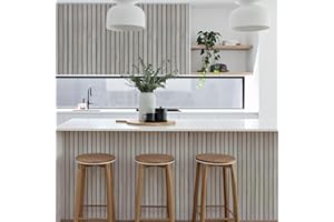 JOLIHOME Tavole Bianche e Grigie Carta da Parati Autoadesiva Effetto Legno Adesivo Murale Vintage Rimovibile Staccare e Attaccare Carta a Contatto Rotoli per Porte Cucina Prova Olio 40x500cm