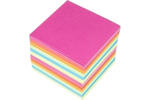 Kangaro Zettel für Notizzettelbox 9x9x9cm sortierte Farben Shrumpf 700 Blatt