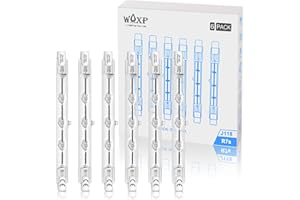 WAXP R7s Halogen Light Bulbs Dimmable, 118mm 230W Linear Bulbs for Lamps, 2700K Warm White J118 Security Light Bulb, Pack of 6
