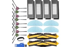 EATBALE Akcesoria zamienne do Ecovacs Deebot N8/ N8+/ N8 PRO/ N8 PRO+/ OZMO T8/ T8+/ T8 AIVI / T8 AIVI+ / T8 Pure / T9/ T9+ Robot Odkurzacz Robot, szczotka główna, szczotka boczna, filtr