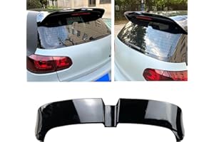 QUANWE Aileron ArrièRe De Voiture Aileron De Couvercle De Coffre ArrièRe Pour Vw Golf 6 Mk6 Gti/Gtr/Gtd 2008-2013, LèVre De SéParateur De Kit De Carrosserie Noir Brillant