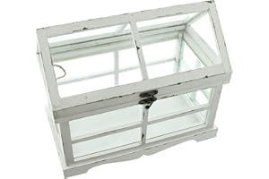 FRANK FLECHTWAREN Gewächshaus Shabby, Schönes kleine Gewächshaus Nicht nur für Balkone oder Terrassen auch im Innenbereich EIN Blickfang