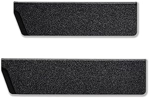 Okaywork 2pcs fodero coltello custodia per coltelli, set di coltelli da cucina per riporre i coltelli, protezione della lama custodia coltelli di alta da 19,5cm e 22 cm,universale in ABS (nero)