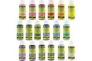 DECOART Acrílico Patio Pintura Ventilador Favoritos Sampler Set