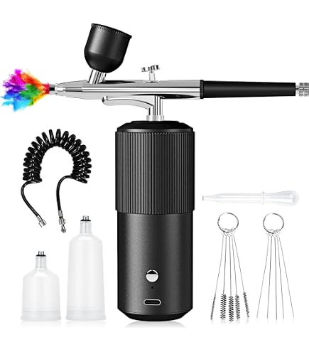 Kit Aerografo Senza Fili Portatile – Compressore USB Ricaricabile, Per Torte, Unghie, Tatuaggi E Modelli