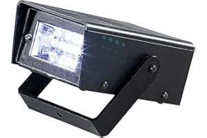 Lunartec Stroboskop: LED-Disco-Strobe mit Batteriebetrieb (Strobo, Stroboskoplampe, Batterie Leuchten)