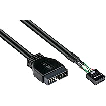 Pannello frontale Cavo adattatore USB 3.0 a scheda madre USB 2.0 Adattatore da 20 pin a 9 pin per scheda madre USB3.0/USB2.0  7