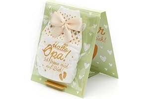 ‎GOLDPRINTZ goldprintz I Du wirst Opa Geschenk I Aufstellkarte mit goldig bedruckter Windel I Schwangerschaft verkünden I Wir bekommen ein Baby verkünden I Baby Verkündung Schwangerschaft I Babynews verkünden