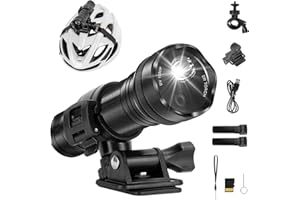 Cozion Mini fotocamera per casco Action Cam 1080P impermeabile per moto da esterno 2600 mAh, con scheda SD da 32 GB, colore nero