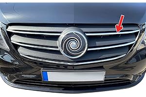 MODIFYCAR Listy grilli ważne dla MERCEDES VITO | W447 | 2020+ (Facelift) Chromowana listwa grzejna ze stali nierdzewnej chromowana osłona przednia chromowana