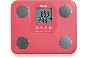 TANITA BC-730 Lightweight Compact Innerscan Body Composition Monitor Easy to Read Display 9 Measurements Pink