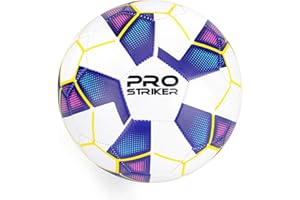 Pro Striker Size 2 Football, Training Soccer Ball for Kids, Youth & Adults, Durable PVC Match Practice Ball, Multiple Colours