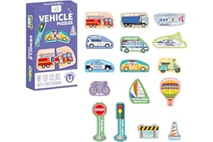 JANFEEL Magnetic Letters,Alphabet Magnets for Fridge,Large Size Letter,Numbers,Animals Transportation Refrigerator Magnets for Kids Fun Early Education Cognition Toys for Home and School (Transportation)