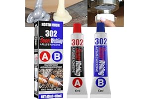 HIVETZ Strong AB Liquid Metal Weld Paste - All Purpose Repair Glue, Industrial Heat Resistance, 20ML