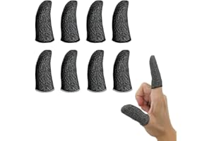 NIANOPKM PUBG Mobile Game Finger Sleeve,8 Pieces Mobile Phone Game Controller Breathable,Ultra Thin Anti-Sweat Sensitive Touchscreen Finger Set