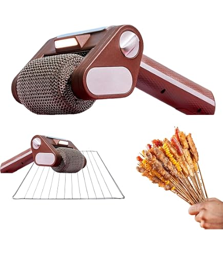 Flame King Rechargeable Cordless Electric BBQ Grill Brush – Stainless Steel Bristles, YSN-RGB2