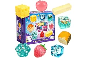8 st squishy mysterium rolig låda, squishy box set sött smör, dumpling, jordgubb, realistiska formade klämbollar, pressa lång