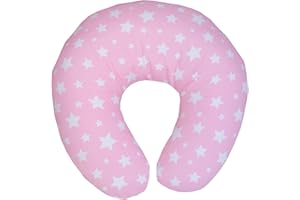 NEO MAMMA L'INIZIO DI UN AMORE CHE NON HA FINE. Cuscino Gravidanza e Allattamento Neonato (60x55cm) Completamente Sfoderabile e Lavabile, Anallergico e Antiacaro.