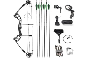 MILAEM Ensemble d'arc à poulies 30-40lbs Arcs compounds avec flèches Arc de Chasse 310FPS Arc Adulte tir à l'arc Cible compétition de Pratique droitier