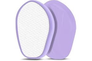 UQQU Nano Glas Fußfeile, Fußschaber zur Entfernung von Hornhaut, Pediküre Fußpuffer für glatte und gesunde Füße, Nanotechnologie für bessere Ergebnisse - Lila