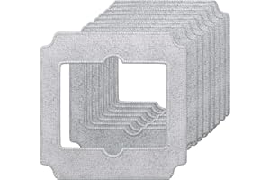 FUKMORY 8 Pièces Serpillère Rechange Compatible avec ECOVACS WINBOT Mini, Microfibre Lingette Chiffons Compatible avec W-CC02-0012, Réutilisables et lavables