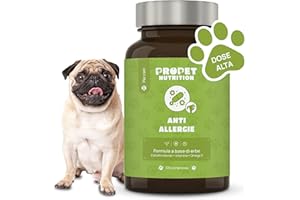 PROPET NUTRITION Integratore Cane per Allergie Cutanee, Ambientali e Alimentari, Supporto Sistema Immunitario ed Intestino, 125 Compresse. Prurito Cane. Semi di Uva, Semi di Zucca e Semi di Lino Fonte di Omega 3 Cani