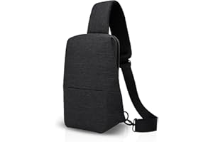 FANDARE Bolso Unisex de la Honda, Bolso Cruzado del Hombro para los Hombres, Mochila de un Hombro, al Aire Libre Ciclismo Senderismo Camping Viaje Mujeres Pecho Paquete poliéster Negro