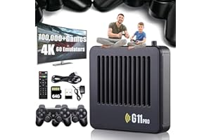 HITIANYA Retrowave-Retrowave G11 Pro, Pixelplay G11 Pro 4k, G11 Pro Konsole, Plug & Play Video Games with 2 Wireless Dual Controllers (64GB)