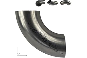 Tubo in Acciao Inox Angolare per Scarico Auto - Diametro 50, Spessore 1.2 mm, 1 Metro, Tubolare Tondo per Marmitta con Foro Modulare e di Facile Installazione - SAMMA PARTS