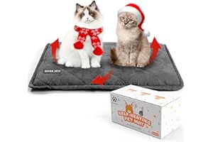 Mora Pets Manta autocalentado Gato Cama térmica sin Electricidad y baterías cojín de Calor Innovador e ecológico Manta termica 76 x 52 cm