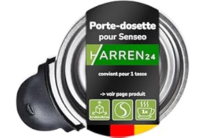 Harren24 Porte-dosette CP1242/01 pour 1 tasse compatible avec la machine à café à dosettes Philips Senseo Select CSA230, CSA240, CSA250, Porte-dosette de remplacement, Support de Dosette