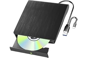 Yaeonku Externes Blu-Ray Laufwerk, Blu-Ray Laufwerk DVD/BD Player, Blu-Ray Laufwerk mit USB 3.0 und Typ-C, DVD Recorder für Windows XP/7/8/10/11 und MacOS, für PC, Laptop, Desktop, Mac