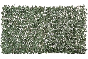 SASONS Artificial Maple Leaf Fence Screen on Willow Trellis [1m x 2m (H x L)] Ivy Hedge Expanding Screening Best for Garden Privacy Cover Walls Decor Use Indoor/Outdoor