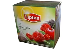Lipton - Czarna herbata – owoce leśne – 20 x torebki herbaty piramidy premium