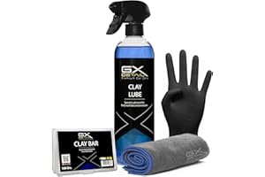 GxDetail Clay Lube Descontaminante para Carrocería 500 ml. – Lubricante Profesional para Uso con Clay Bar – Facilita la Eliminación de Contaminantes sin Arañazos – Acabado Suave y Brillante.