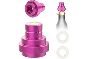 HuiJuKeJi CO2 Adattatore rapido per SodaStream Duo/Art/Terra Gasatore d'Acqua, Adattatore rapido per bombola CO2 60L Filettatura trapezoidale TR21-4, Accessori Adattatore CO2