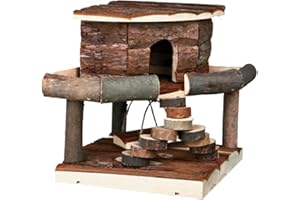 Pet Ting Natural Living Ida House Small Hamster Mice Gerbil Playhouse Wooden
