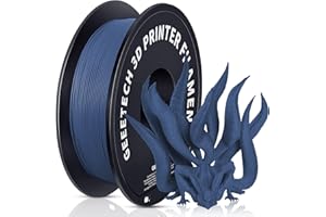 GEEETECH matte PLA filament, Impresora 3D Filamento PLA 1kg Carrete, Precisión Dimensional +/- 0.03 mm,Azul
